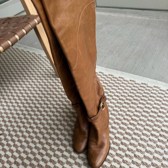 Chloe Over the Knee Brown Boots - Picture 7 of 8